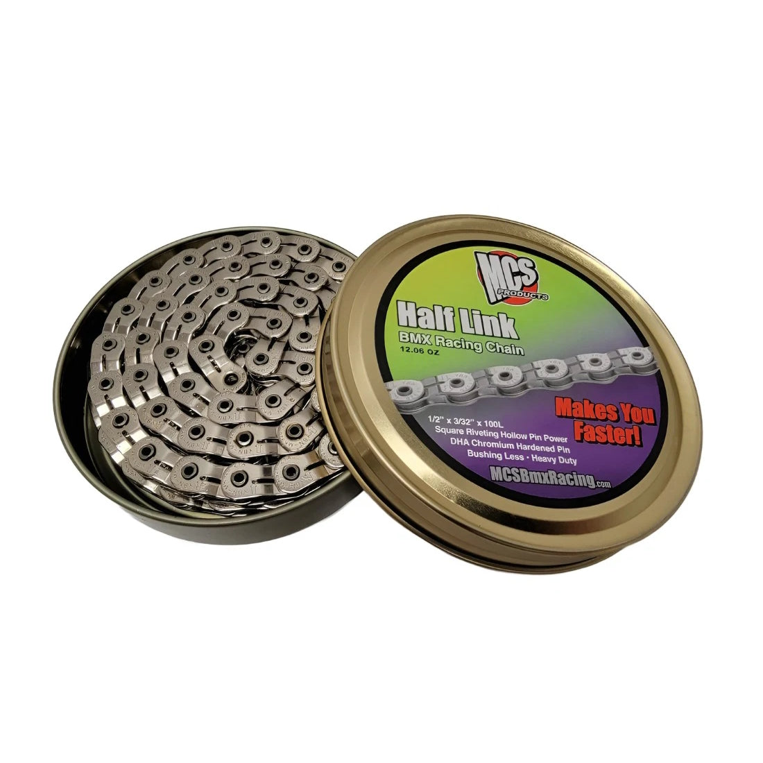 Cadena de pasador hueco de medio eslabón MCS (3/32)