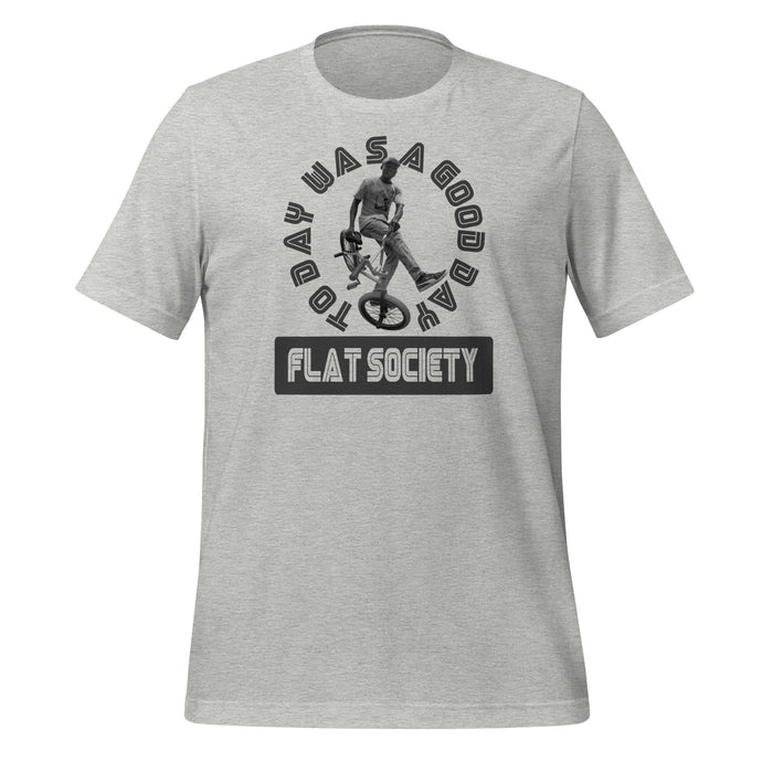 Camiseta de bom dia da sociedade plana V3