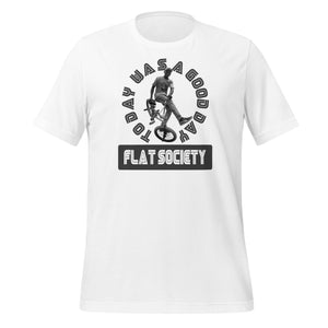 Camiseta de bom dia da sociedade plana V3