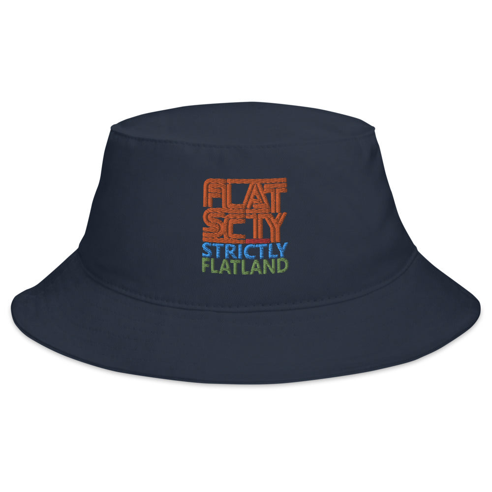 Flat Society Strictly Flatland Bucket Hat